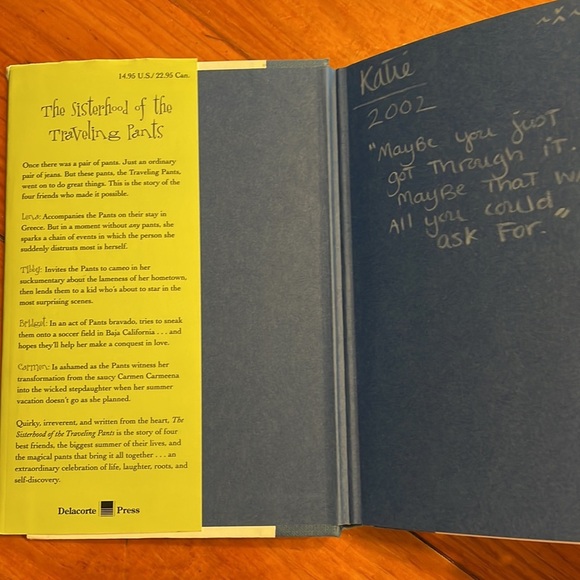 First Edition 2nd Print Ann Brashares The Sisterhood of the Traveling Pants book - Picture 5 of 12